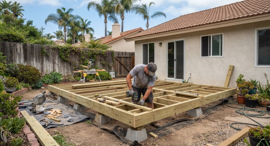 Floating Deck Building