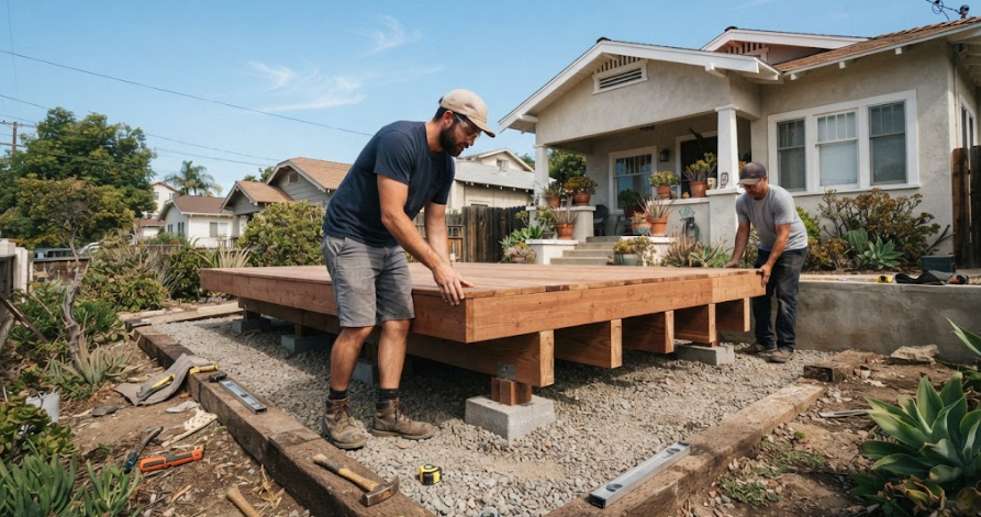Floating Deck Building