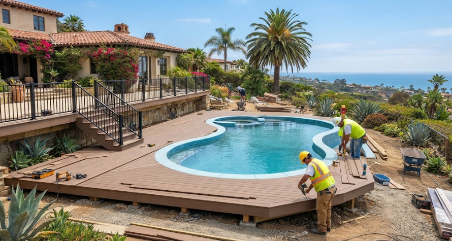 Pool Deck Building