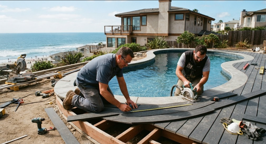 Pool Deck Building