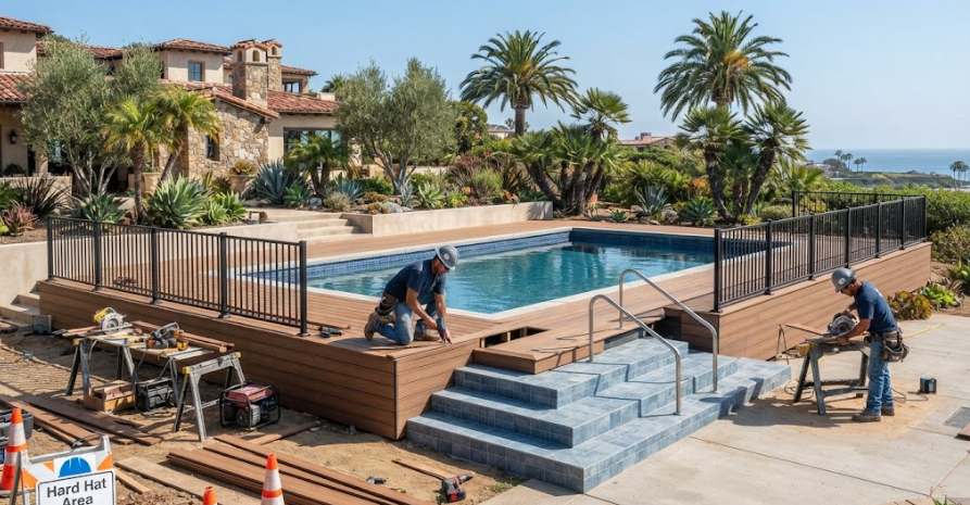 Pool Deck Building