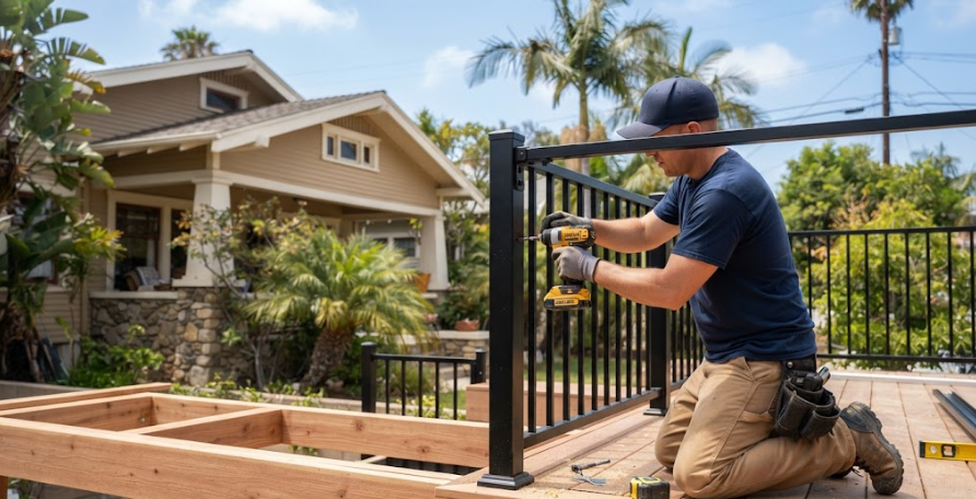 Deck Railing Installation
