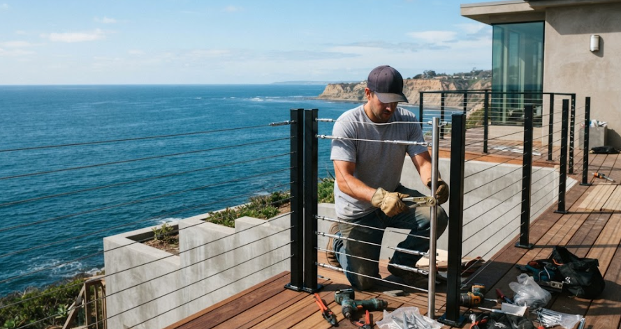 Deck Railing Installation